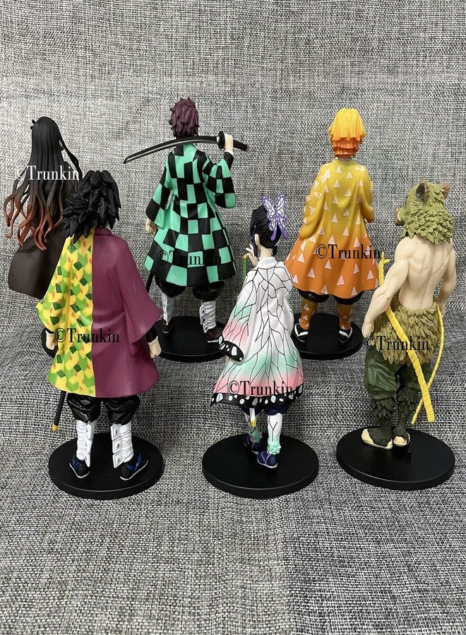 Trunkin Demon Slayer Anime Set B 14cm Action Figures Kamado Tanjirou Nezuko Zenitsu Agatsuma Inosuke Hashibira Giyu Tomioka Shinobu Kocho Kimetsu No Yaiba Figurines, - Image 4